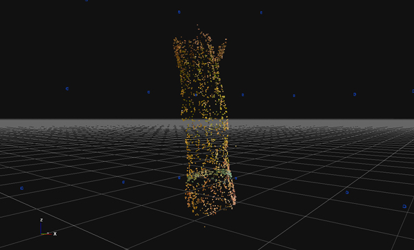 Sparse point cloud - much space