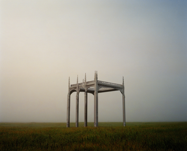 A house made of air and distance and echoes