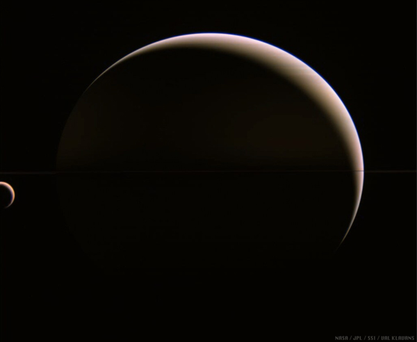 Saturn and Titan